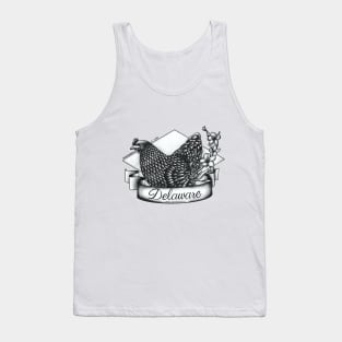 Delaware State Bird and Flower Tank Top